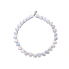 Premium heart-shaped center hole natural freshwater pearl, strong light heart-shaped side hole, high-quality peach heart Item Picture